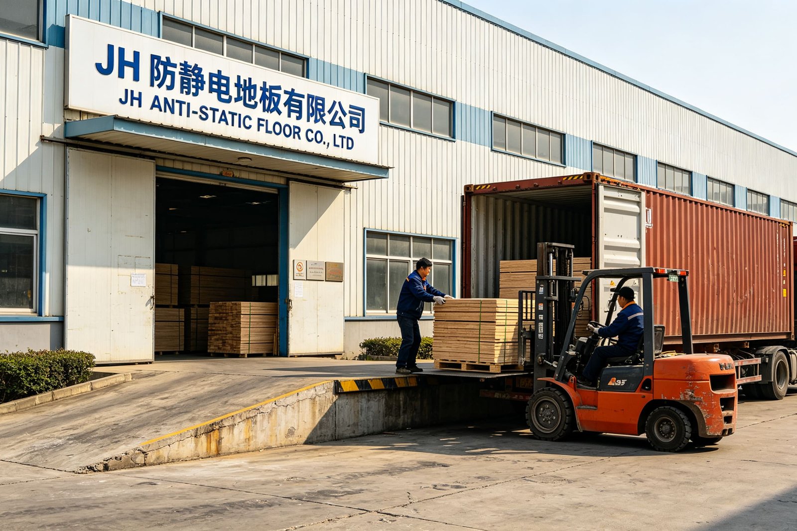 JH anti-static PVC flooring manufacturing facility